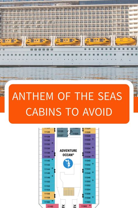 See which are the best and worst staterooms on Anthem of the Seas and know which cabins to avoid on this ship when you book your cruise. Royal Caribbean Anthem Of The Seas, Ocean View Balcony, Anthem Of The Seas, Costa Cruises, Sea Pictures, P&o Cruises, Msc Cruises, Sea Sickness, Dream Cruise