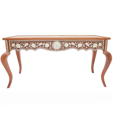 Moroccan Bazaar, Solid Mahogany, Vanity Bench, Silver Wire, Console Table, Mother Of Pearl, Entryway Tables, Entryway, Vanity