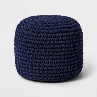 Glider Chairs & Ottomans : Target Pouf Ottoman Living Room Ideas, Poufs In Living Room, Nursery Ottoman, Navy Ottoman, Decorative Storage Bins, Cozy Bedrooms, Knitted Pouf, Glider And Ottoman, Bedroom Redo