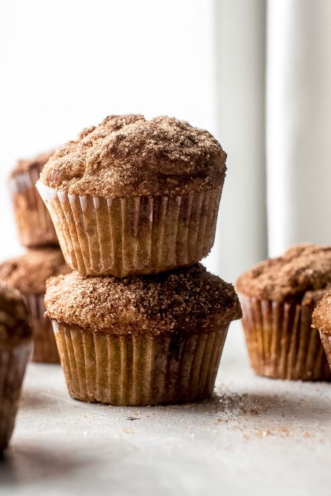 Pumpkin Snickerdoodle Muffins Recipe - Little Spice Jar Snickerdoodle Muffins Recipe, Healthy Sweet Potato Muffins, Moist Pumpkin Muffins, Healthy Pumpkin Muffins, Best Pumpkin Muffins, Snickerdoodle Muffins, Healthy Sweet Potato, Dairy Free Baking, Potato Muffins