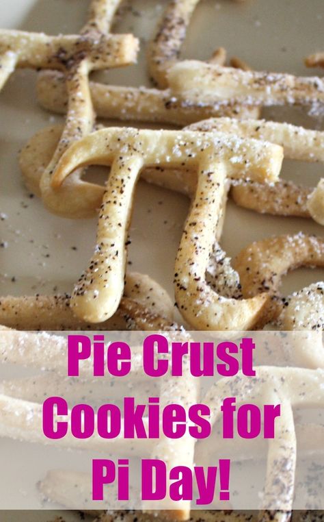 Looking for a yummy pi day dessert idea? How about Pie Crust Cookies for #PiDay. A fun treat for kids of all ages from elementary to high school.  #math #cookie #piecrust Pi Day Treats, Pie Day Activities, Family Dessert Recipes, Pie Crust Cookies, March Ideas, Cookie Deserts, Pi Symbol, Space Food, Pie Day