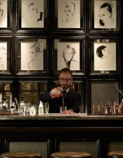 Fera's Bar at Claridge's Hotel Claridges Hotel, Bar Design Awards, Framed Pictures, Bar Interior, Bar Design Restaurant, Hotel Bar, Restaurant Interior Design, Hotel Interior, Hospitality Design