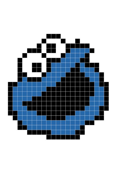 Pixel Art Ideas Perler Bead Stencils, Cookie Monster Pixel Art, Pixel Paper Art, 8 Bit Pixel Art Pattern, Pixel Art Ideas Creative, Easy Pixel Art Ideas, Tiny Pixel Art, Pixel Drawing Ideas, Pixel Art Designs