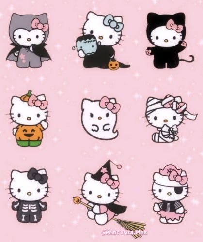 Hello Kitty Halloween Wallpaper, Hello Kitty Stickers, Helloween Wallpaper, Images Hello Kitty, Hello Kitty Tattoos, Charmmy Kitty, Hello Kitty Aesthetic, Hello Kitty Characters, Kitty Drawing