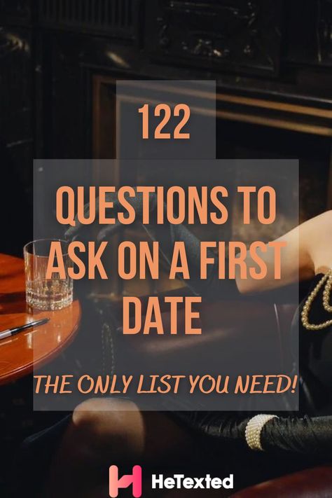 This article includes a list of 122 questions to help you make your date more enjoyable and get to know him better. The article recognizes the importance of first impressions. So, after readings this article you will never run out of things to say on your first date. #datingtips #crush #firstdate #datequestions Best Questions To Ask A Guy First Dates, Questions For First Date, Questions To Ask When Dating Someone New, Question To Ask On First Date, What To Talk About On A First Date, First Date Questions, First Date Rules, First Date Tips, Cheap Date Ideas