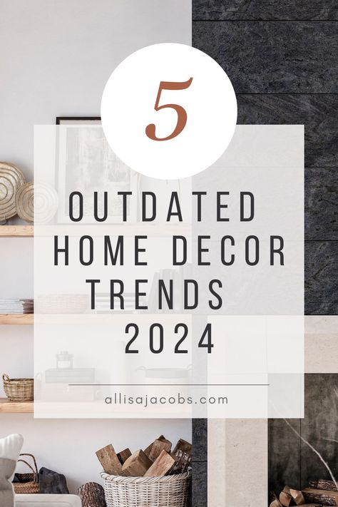 t's easy to get stuck in a decorating fad. Here are 5 outdated home decor trends (some will surprise you!) and how to shift into more authentic interior design Bedroom Trends For 2024, Decorating Trends 2024, Home Decor Ideas 2024, Modern Farmhouse Dining Room Wall Decor, Home Decor Ideas Living Room Modern, Home Decor Ideas Living Room Modern Interior Design, 2024 Home Design Trends, 2025 Living Room Decor Trends, 2024 Design Trends Home