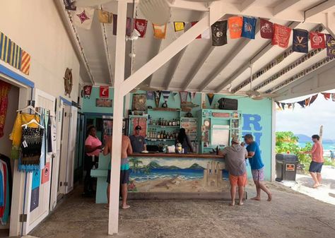 Beach Bar Pic of the Week – Soggy Dollar Bar, Jost Van Dyke, British Virgin Islands | Beach Bar Bums Beach House Backyard, Soggy Dollar Bar, House Backyard, Famous Beaches, British Virgin Islands, Beach Bungalows, Virgin Islands, Beach Bars, Us Beaches