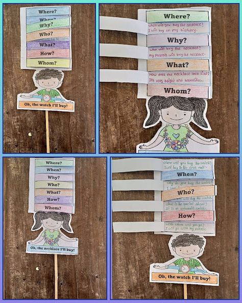 Wh Words, Preschool Classroom Setup, Wh Questions Activities, Fun Writing Activities, English Project, Creative Writing Activities, Creative Writing Ideas, Classroom Anchor Charts, English Projects