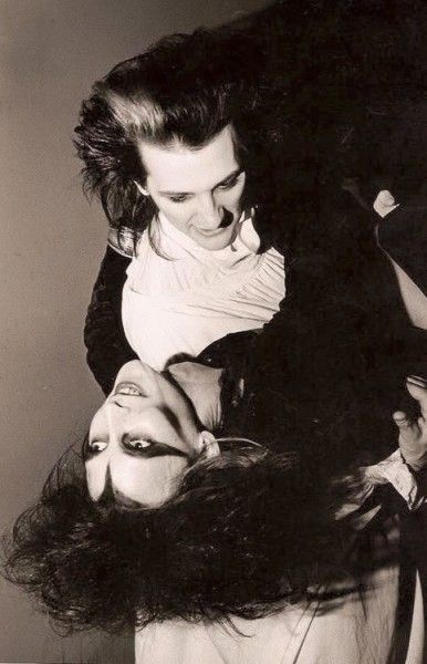 Dave Vanian and Danielle Dax, c.1985 Dave Vanian, 80s Goth, New Wave Music, Dark Wave, Goth Bands, Goth Music, Goth Subculture, Vampire Goth, Punk Rock Bands