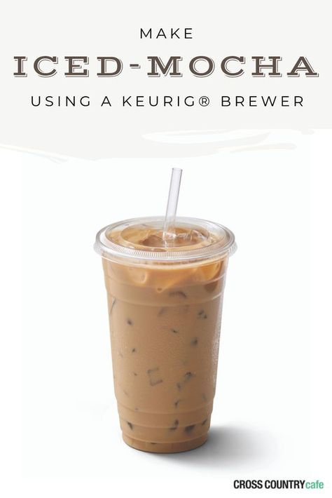 Save time and money with this easy iced mocha recipe using a Keurig! #redknothawaii #hawaii #honolulu #supportlocal #furniture #love #modern #style #home #hawaiistagram #fun #nofilter #beautiful #coffee #icedcoffee #mocha How To Make Good Coffee With Keurig, Healthy Iced Mocha Recipe, K Cup Iced Coffee Recipe, Amazing Coffee Recipes, Ice Coffee Mocha, K Cup Coffee Recipes, Keurig Iced Coffee Recipes K Cups, Keurig Coffee Recipes K Cups, K Cup Recipes