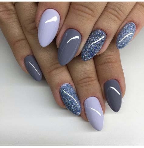 Acrylic Nails Natural, Manicure Nail Designs, Latest Nail Trends, New Nail Designs, Nail Stuff, Gray Nails, Super Nails, Winged Liner, Trendy Nail Design