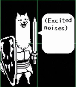 lesser dog went were no dog has ever gone Lesser Dog Undertale, Lesser Dog, Video Game Development, Royal Guard, Toby Fox, Tennis Ball, Guard Dogs, Triangle Shape, Homestuck