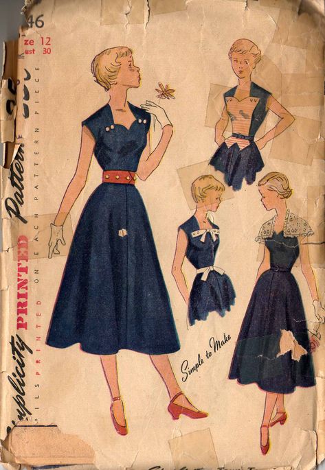 Party Dress Midi, 1950s Dress Patterns, 40's Fashion, Vintage Clothes Patterns, Summer Cocktail Dress, Vestidos Retro, Bib Dress, 20th Century Fashion, Vintage Dress Patterns