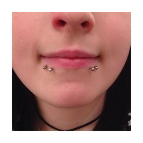 Spider Bites Piercing Pictures and Images - Page 8 ❤ liked on Polyvore featuring piercing Lip Piercing Shark Bites, Shark Bites Piercing Aesthetic, Shark Bites Piercing Lips, Shark Bites Piercing Rings, Shark Piercing, Shark Bites Piercing, Spider Bites Piercing, Labret Piercing Jewelry, Chest Piercing