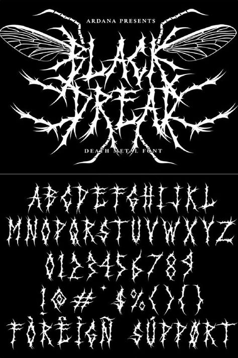 92. "Italic Fonts: Stylish and Free" Black Metal Band Posters, Heavy Metal Font Alphabet, Heavy Metal Lettering, Heavy Metal Typography, Metal Band Logo Design, Metal Fonts Alphabet, Black Metal Drawing, Gothic Numbers Font, Metal Bands Logo