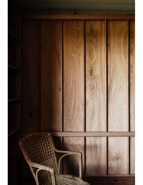 70s Wall Paneling Ideas, Contemporary Chalet Interior, Taylor Hinds, Wooden Paneling, Paneled Walls, Timber Walls, Timber Panelling, Wall Panelling, Country Retreat