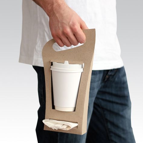 Takeaway Coffee Cup Design, Paper Cup Design Ideas, Takeaway Coffee Cups, Cup Packaging, Cup Carrier, Paper Cup Design, Takeaway Coffee, Paper Bag Design, Food Box Packaging