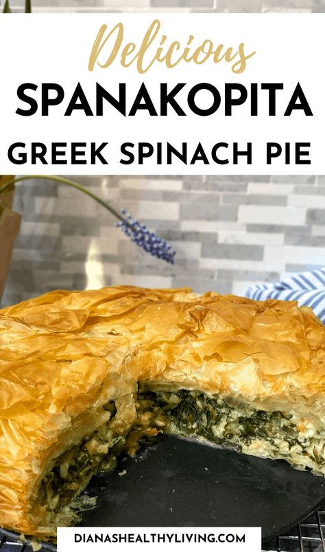 Spanokita Recipe Greek, Spanicopita Recipe, Greek Spinach Pie Spanakopita, Greek Pie, Spanakopita Recipe, Greek Dinner, Greek Spinach, Greek Spinach Pie, Greek Dinners