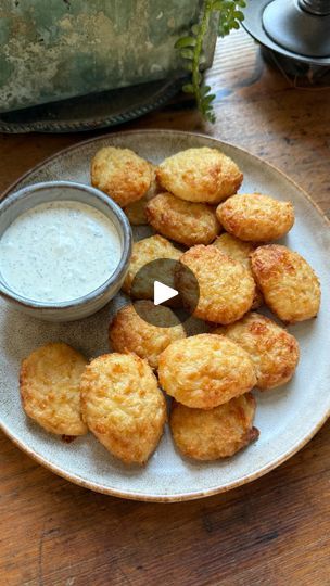 77K views · 23K reactions | 3 Ingredient Chicken Nuggets
These nuggets are so yummy and better for you. You won’t be able to tell they’re low carb. I like to air fry mine but they bake well too. I dipped mine in my homemade ranch which can be found on my page and in all of my cookbooks and meal plans. www.Kristysketolifestyle.com

RECIPE - Makes 15 nuggets
12.5 oz can chunk chicken breast in water, drained 
1 egg
1 cup freshly shredded mozzarella cheese 

DIRECTIONS: 
1. Add all of the ingredients to a food processor. 
2. Blend until just combined. 
3. Form into nugget shapes. 
4. Place in a greased air crisp basket or on a greased baking sheet. 
5. Air fry at 390 for 10 minutes or bake at 400 for 10-12 minutes. 

 NUTRITION: 8 nuggets | 0g total carbs | 0g fiber | 301 calories | 38g prote Kristys Keto Recipes, 3 Ingredient Chicken Nuggets, Chicken Ole, Kristy Keto, Air Fryer Chicken Nuggets, 3 Ingredient Chicken, Chicken Nugget Recipes, Chicken Snacks, Air Fried Food