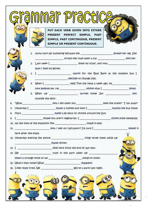 Grammar Worksheets High School, High School Grammar, English Tenses Chart, All Tenses, Grammar Review, English Grammar Exercises, Classroom Anchor Charts, Grammar Exercises, Children Education