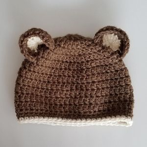 Crochet Bear Ears, Crochet Pattern Baby Hat, Bear Pattern Crochet, Bear Hat Pattern, Paw Crochet, Crochet Bear Hat, Classy Crochet, Crochet Adult Hat, Crochet Beanie Pattern Free