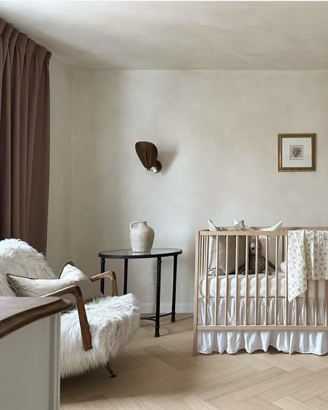 Bauwerk Colour on Instagram: “Our natural limewash paints are perfect for your little ones bedrooms. Our paints will not pollute your home, the air you breathe…” Limewash Walls, Puppy Decor, Crib Nursery, Limewash Paint, Felt Mobile, Nursery Room Design, Baby Room Inspiration, Nursery Room Inspiration, Mobile Baby