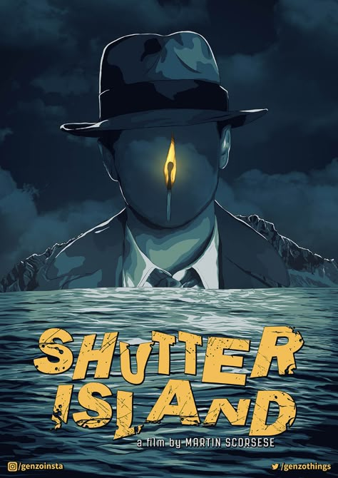 Island Movies, Shutter Island, Film Posters Art, Iconic Movie Posters, Movie Artwork, Best Movie Posters, Septième Art, Film Poster Design, Film Posters Vintage