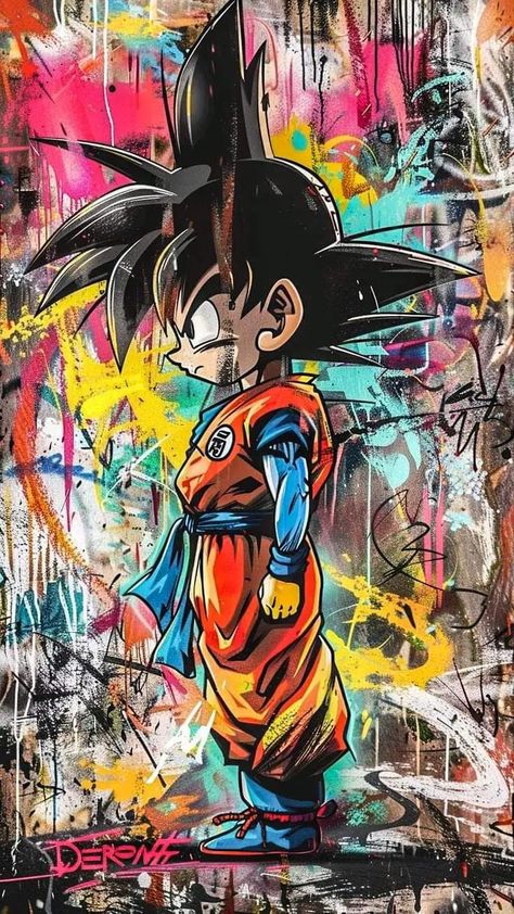 Baby Goku Wallpaper, Goku Sleeping, Graffiti Dragon, Baby Goku, Canon Ivy, Images Pop Art, Pikachu Tattoo, Her Tattoo, One Tattoo