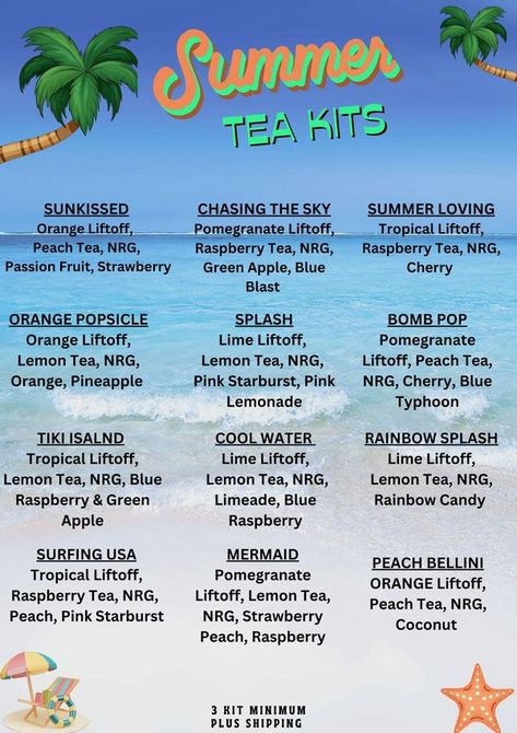 Swedish Fish Herbalife Tea, Loaded Herbalife Tea Recipes, Bomb Pop Herbalife Tea Recipe, Herbalife Tea Kits, Herbalife Mega Tea Recipe, Mega Tea Herbalife Recipe, Loaded Tea Recipes Herbalife, Herbalife Tea Recipes, Summer Tea Recipes