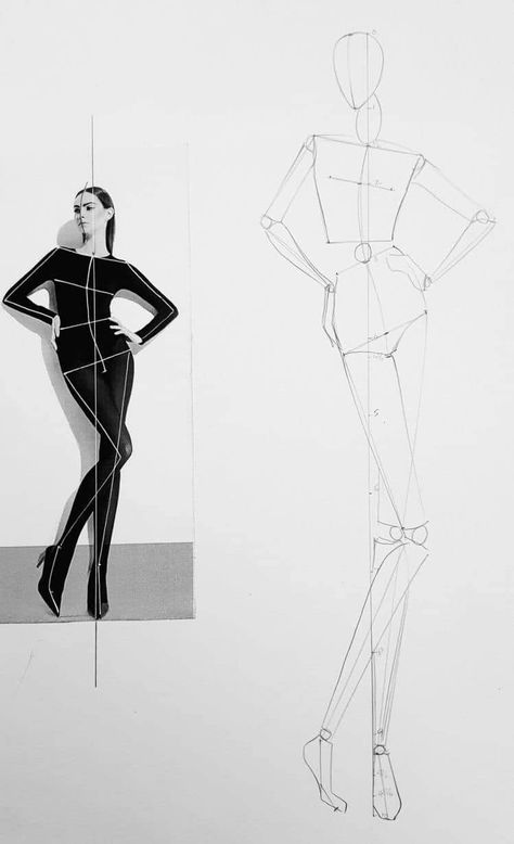 Fashion Female Croquis, Female Illustration Poses, Fashion Pose Reference Figure Drawing, Pose Female Reference Drawing, Body 3/4 View, Croquis Fashion Illustration Female, Female Croquis Poses, How To Draw Fashion Figures, Fashion Design Figures