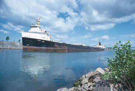 Saint Lawrence River and Seaway | river, North America ... Saint Lawrence River, Great Lakes Ships, St Lawrence River, Saint Lawrence, 500 Miles, American Continent, Thousand Islands, Lake Huron, St Lawrence