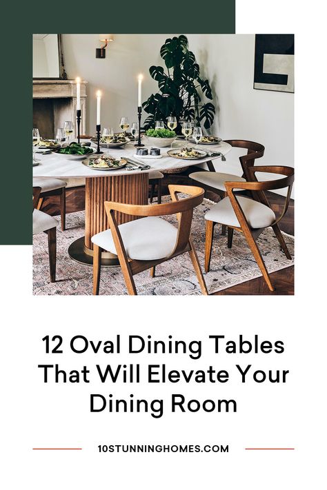 Looking for an oval dining table for your family meals or larger dinner parties? Check out these 12 oval dining tables you can buy right now. Oval Dining Table Decor, Oval Dinner Table, Marble Dining Table Decor, Contemporary Oval Dining Table, Oval Dining Tables, Oval Dining Room Table, Booth Table, Family Dining Table, Metal Base Dining Table