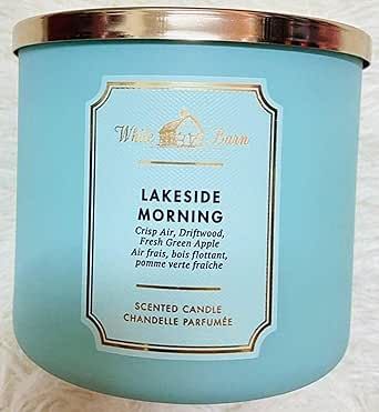 3-Wick Scented Candle w/Essential Oils - 14.5 oz - Lakeside Morning (Crisp Autumn Air, White Driftwood, a Hint of Green Apple) White Barn Candle, Crisp Autumn, Candle Company, White Barn, Candle Companies, Green Apple, Scented Candle, Bath And Body Works, Body Works