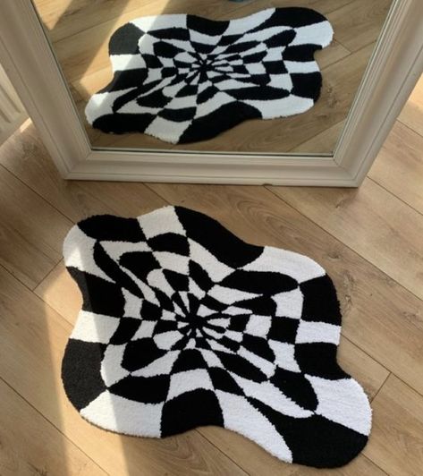 Rugs In Bedroom Aesthetic, Funky Rugs, Diy Rug, Room Inspiration Bedroom, Room Ideas Bedroom, Room Aesthetic, Cool Rugs, Punch Needle, My New Room