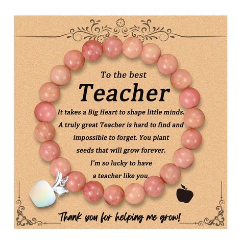 PRICES MAY VARY. Teacher Appreciation Gift: The card with the message will be all you want to say: ""It takes a big heart to shape a young mind. A truly great teacher is hard to find and impossible to forget. The seeds you planted will grow forever. I am lucky to have a teacher like you. Thank you for helping me grow! Teacher gifts for women: Valentines day gift for teacher to thank teachers for their hard work and dedication to their students, it would be an appropriate gift to make a teacher b Thank You For Motivating Me, Teachers Thank You Gifts, Teacher Farewell Gift, Teachers Day Message From Student, Valentines Message For Teacher, Thank You Teacher, Gift For Teacher From Students, Gift For Teacher Birthday, Apple Cards