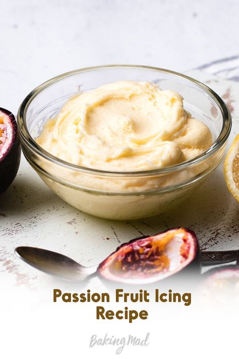 Passion Fruit Icing Recipe, Passionfruit Cream Cheese Frosting, Passion Fruit Icing, Passion Fruit Cream Cheese Frosting, Passion Fruit Buttercream, Passion Fruit Frosting, Passion Fruit Buttercream Recipe, Passionfruit Frosting, Passionfruit Icing