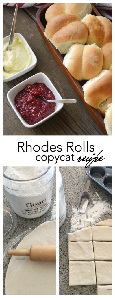 Roll Recipes | This Rhodes Rolls Copycat Recipe is easy to make and tastes so good…just like Rhodes Rolls.  You can whip these up pretty quickly but you know exactly what is in them…no weird ingredients you can’t pronounce. Easy Roll Recipe, Rhodes Rolls Recipes, Rhodes Bread Dough, Rhodes Bread, Stuffed Breads, Rhodes Rolls, Thanksgiving Rolls, Bread Dough Recipe, Restaurant Copycat