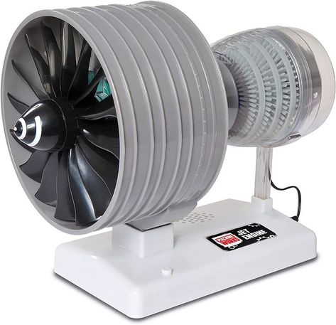 Machine Works MWHJ01 Jet Engine Toy-Replica Model Building Kit-Features Sounds and Illumination Model Engine Kits, Operating Model, Diy Kits For Adults, Model Building Kits, Jet Engine, Combustion Engine, Science Kits, Kits For Kids, Model Building