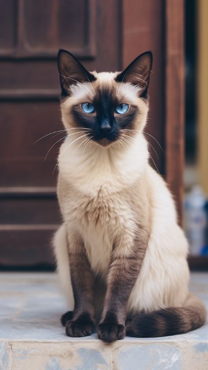 Are Siamese Cats Long Or Short Hair? Exploring the Coat Length (Long-Haired or Shorthair) of Siamese Kittens and Cats Traditional Siamese Cat, Long Haired Siamese Cats, Dark Siamese Cat, Cool Cat Breeds, Cat Head Reference, Cat Coat Pattern, Siam Cat, Siamese Cat Art, Cat Breeds Siamese