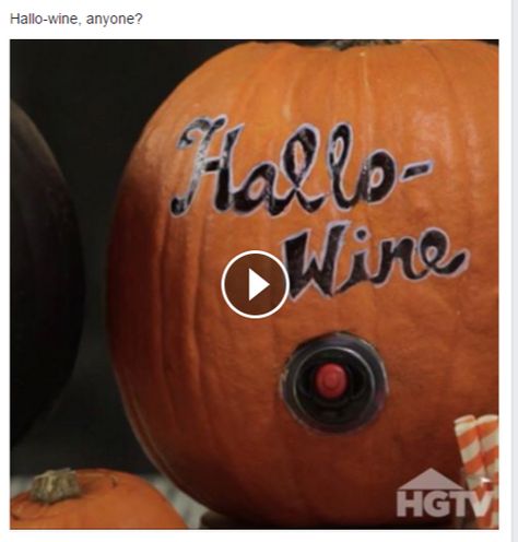 Hallow Wine - Use a hollowed out pumpkin as a wine or any other drink dispenser Cute Fun Crafts, Halloween Fun Crafts, Halloween Party On A Budget, Wine Pumpkin, Halloween Game Night, Holiday Theme Food, Adams Family Halloween, Halloween Food Recipes, Halloween Food Snacks