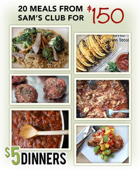 Freezer Meals - 20 Meals from Sam’s Club for $150 – Recipes & Printable Shopping Lists Family Meals Kids, Family Meals Kid Friendly, Bulk Cooking, Taco Dinner, Budget Family Meals, Budget Cooking, Budget Meal Planning, Simple Meals, Grocery Budgeting