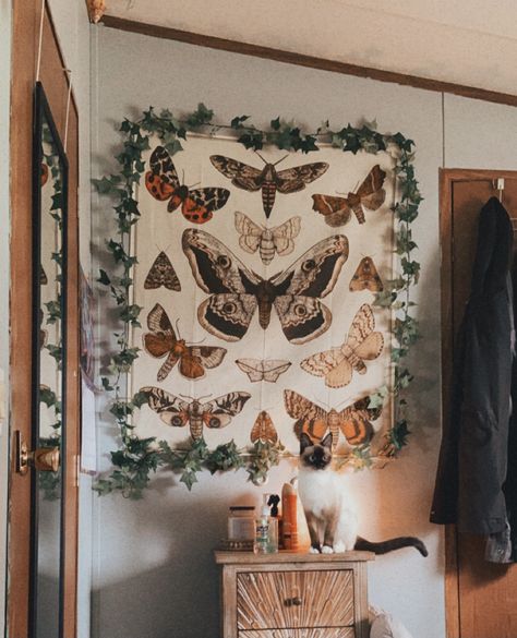 Moth Tapestry, Butterfly Bedroom, Earthbound Trading Company, Cute Furniture, Deco Bedroom, Whimsical Home, Bathroom Inspiration Decor, Trading Company, Room Themes