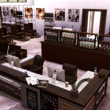 Sims 4 Barbershop Cc, Sims 4 Barbershop, Sims 4 Salon Build, Sims 4 Hair Salon Cc Clutter, Sims 4 Custom Lots, Sims 4 Beauty Salon, Sims 4 Hair Salon Cc, Sims 4 Salon Cc, Sims 4 Hair Salon