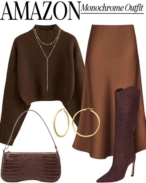 How To Wear Ankle Boots, Mode Hijabi, Boots Outfit Ankle, Design Moda, Monochrome Outfit, Brown Outfit, Modieuze Outfits, Elegantes Outfit, Modest Fashion Outfits