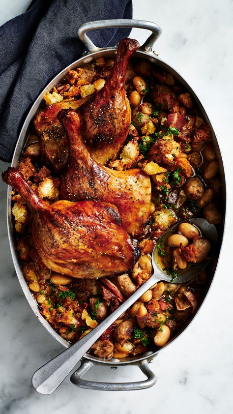 Sausage Cassoulet, Duck Confit, Weekend Dinner, Impressive Recipes, French Dishes, Midweek Meals, Duck Recipes, Easy Dinners, Chef Recipes