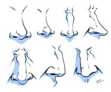 Nose Bump Drawing Reference, Big Nose Front View Drawing, Male Noses Drawing, Nose Sketch, Zbrush Anatomy, Unique Eyes, Anime Nose, Drawing Steps, Facial Anatomy