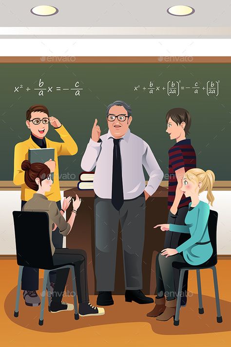 College Students having a Discussion Teacher Teaching Students, Teacher Gif, College Physics, Classroom Discussion, College Professor, Student Drawing, Canva Tutorial, Student Teacher, Student Teaching