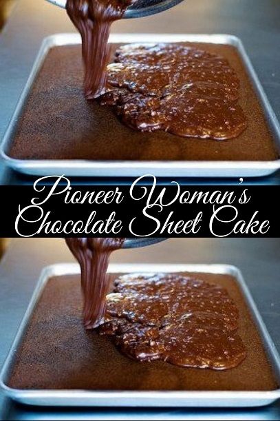 Pioneer Woman’s Chocolate Sheet Cake Recipe Half Sheet Cake Recipe, Chocolate Sheet Cake Recipe, Half Sheet Cake, Texas Sheet Cake Recipe, Texas Sheet, Texas Sheet Cake, Chocolate Sheet Cake, Sheet Cake Recipes, Sheet Cake Pan