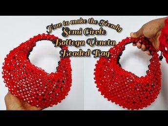 Beaded Bags Diy Tutorials, Diy Handbags, Beaded Stuff, Bead Bag, Diy Handbag, Beaded Jewelry Tutorials, Bag Tutorial, Beaded Bag, Beaded Crafts