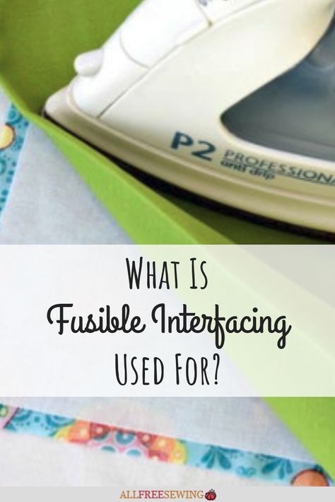 In this guide, you will learn: What fusible interfacing is and what it is used for, types of interfacing, and how to use fusible interfacing. Plus, we've added a few projects that use interfacing after this guide so you can put it to the test. Sewing Interfacing, Fat Quarter Projects, Beginner Sewing Projects Easy, Fusible Interfacing, Leftover Fabric, Sewing Lessons, Fabric Baskets, Sewing Skills, Sewing Projects For Beginners